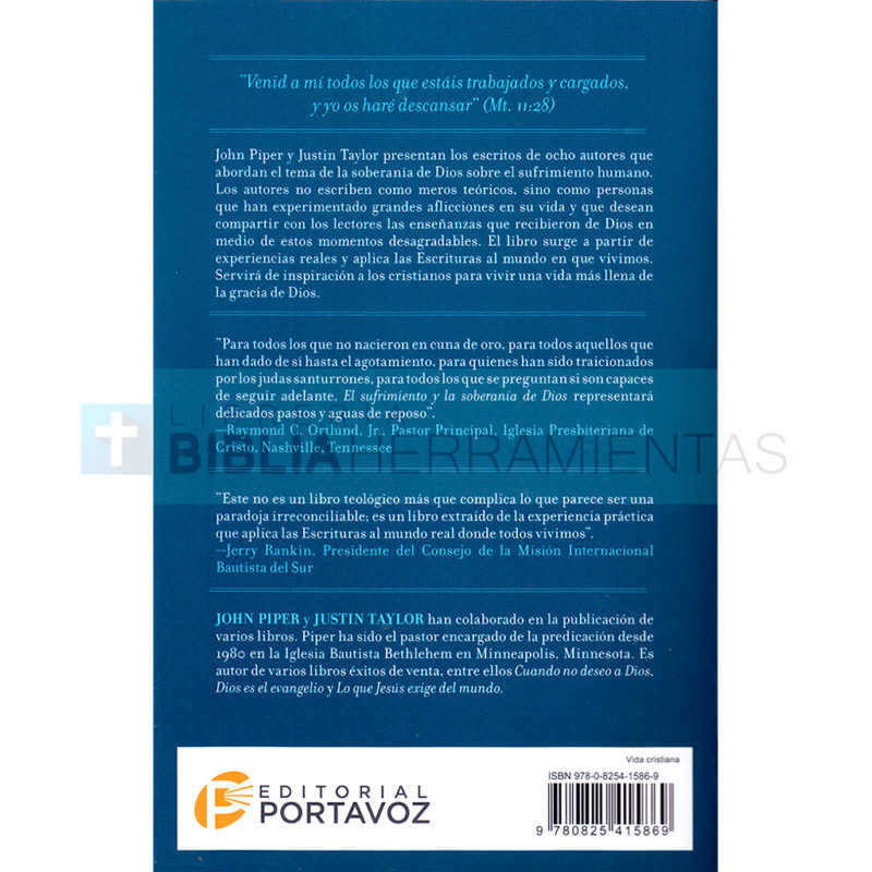 Libro El sufrimiento y la soberanía de Dios por John Piper – Librería ...
