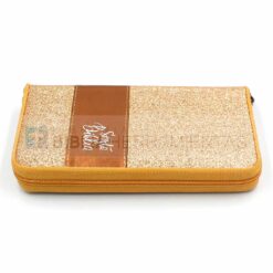 Biblia cartera dorada con brillos y cierre RVR1960 (9788941296904) - Vista canto 1
