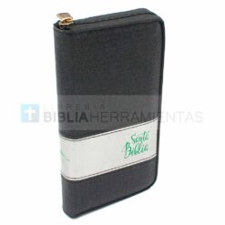 Biblia cartera negra con brillos y cierre RVR1960 (9788941296911) - Perspectiva 1