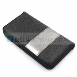 Biblia cartera negra con brillos y cierre RVR1960 (9788941296911) - Perspectiva 3