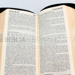 Biblia cartera negra con brillos y cierre RVR1960 (9788941296911) - Vista abierta 2