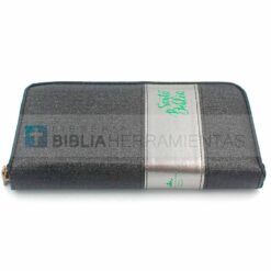 Biblia cartera negra con brillos y cierre RVR1960 (9788941296911) - Vista canto 2