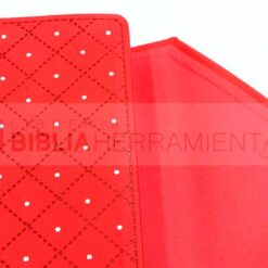 Biblia cartera mujer roja con imán RVR1960 (7898521818159) - Vista abierta 3