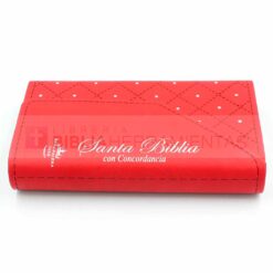 Biblia cartera mujer roja con imán RVR1960 (7898521818159) - Vista canto 1