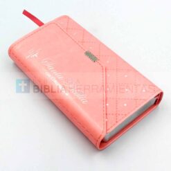 Biblia cartera mujer rosa con broche RVR1960 (7898521818142) - Perspectiva 2