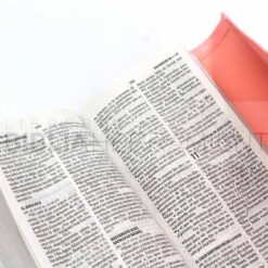 Biblia cartera mujer rosa con broche RVR1960 (7898521818142) - Vista abierta 2