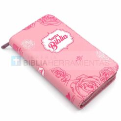 Biblia cartera con rosa flores RVR1960 (9789587453188) - Perspectiva 2