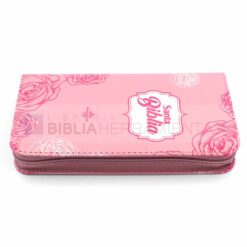 Biblia cartera con rosa flores RVR1960 (9789587453188) - lado canto 1