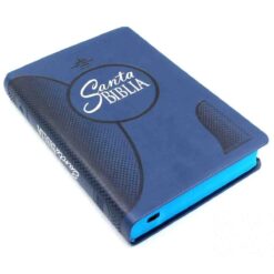 Alternative view of Biblia Reina Valera 1960 Letra Grande Símil Piel Azul Marino