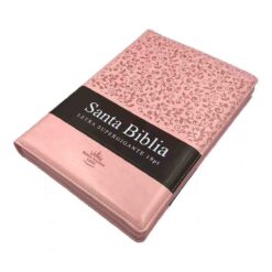 Alternative view of Biblia Letra Supergigante 19 Pts Reina Valera 1960 Imit Piel Rosa