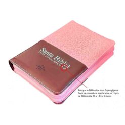 Alternative view of Biblia Reina Valera 1960 Compacta Letra Supergigante 11 Pts Rosa/Café
