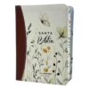Biblia Rvr60 Portátil Letra 11 Pts Imit. Piel Floral Marrón