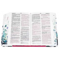 Alternative view of Biblia Reina Valera 1960 Tamaño Bolsillo Canto Floral Rosa