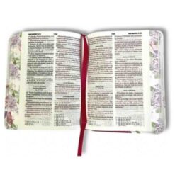 Alternative view of Biblia RVR 1960 Rosa Flores Pájaro Tamaño Bolsillo