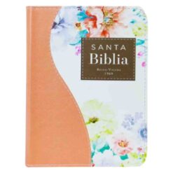 Alternative view of Biblia Reina Valera 1960 Tamaño Bolsillo Canto Floral Coral